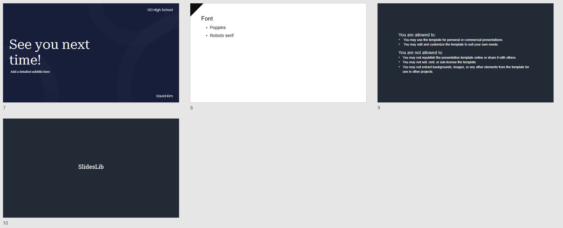 Class Presentation for student, teacher Free PowerPoint 