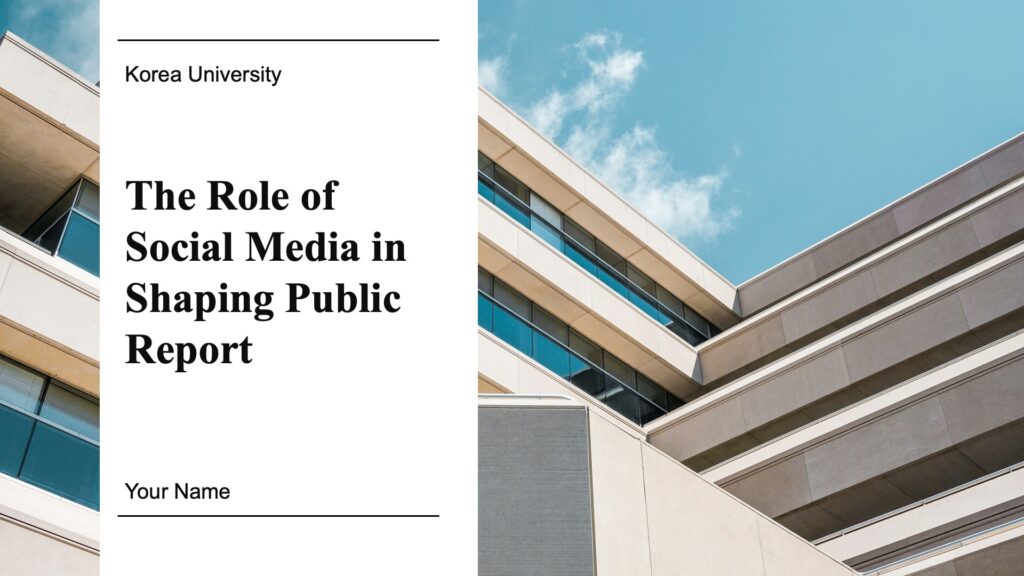 The Role of Social Media Report Free Google Slides and Powerpoint template