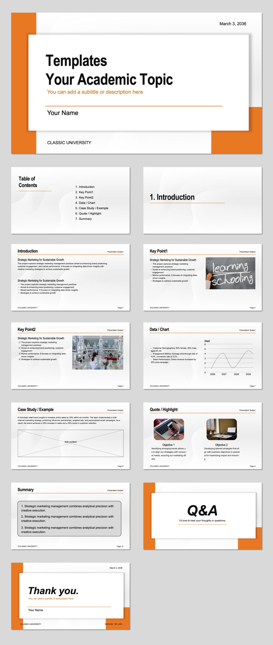 Free Ivy League Classic University PowerPoint & Google Presentation Template download