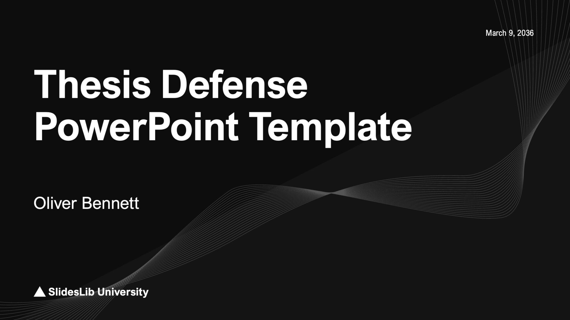 Thesis Defense Free PowerPoint Template