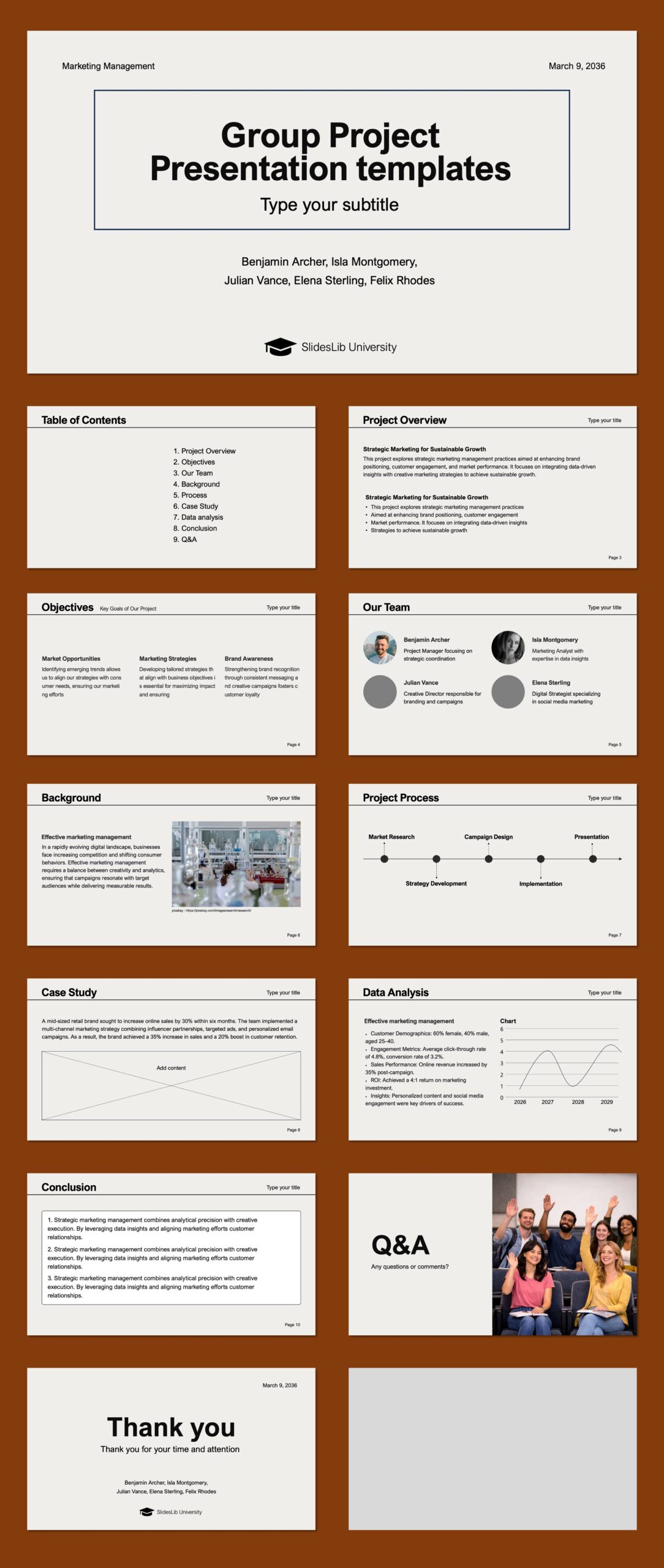 Group Project Free PowerPoint Templates