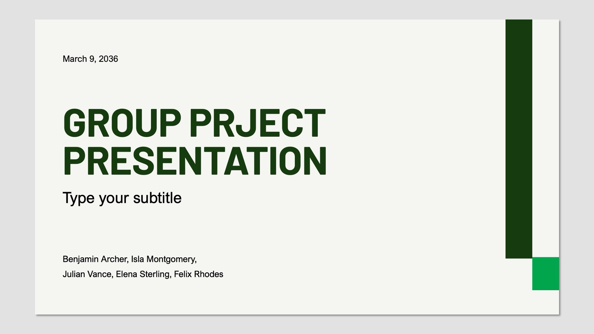 Free Group Project Presentation Templates download
