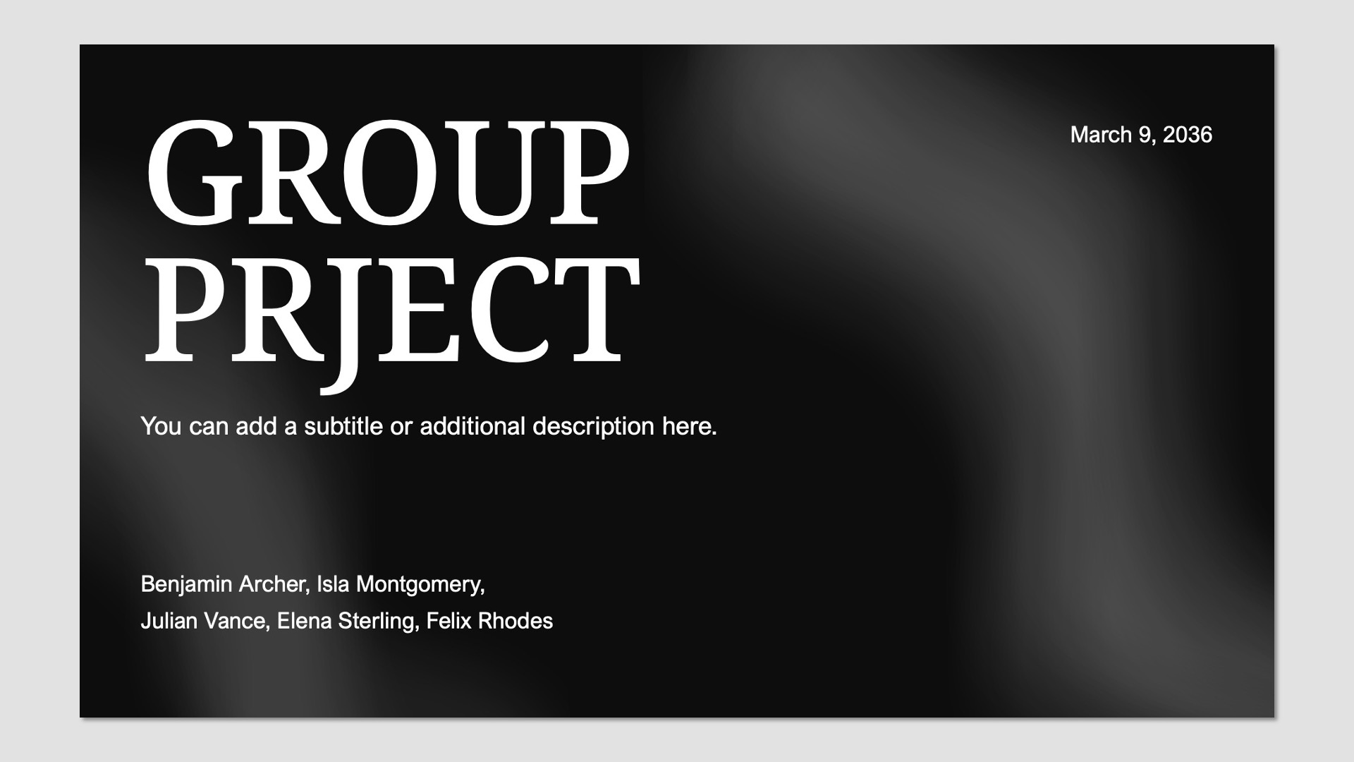 Free Group Project Presentation Templates download