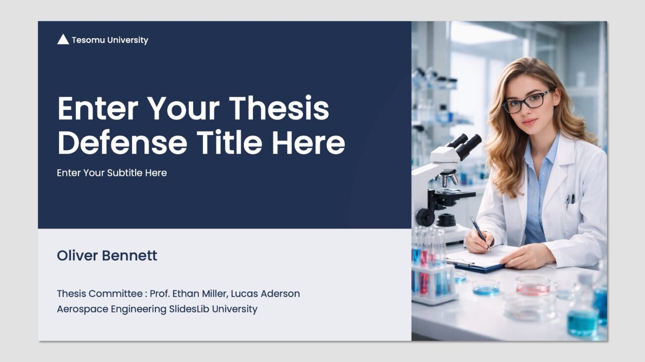 Thesis Defense Free PowerPoint Presentation
