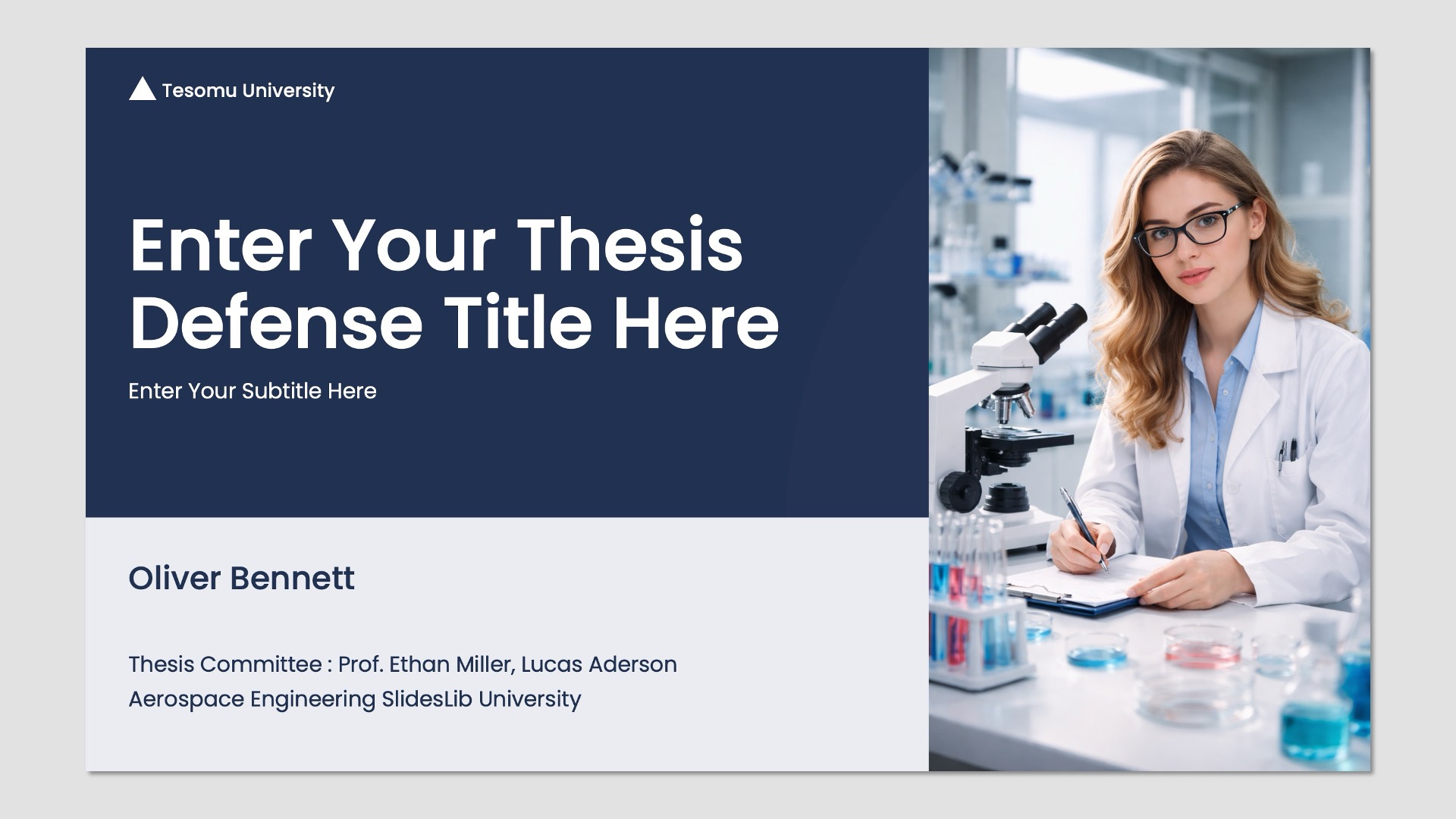Thesis Defense Free PowerPoint Presentation