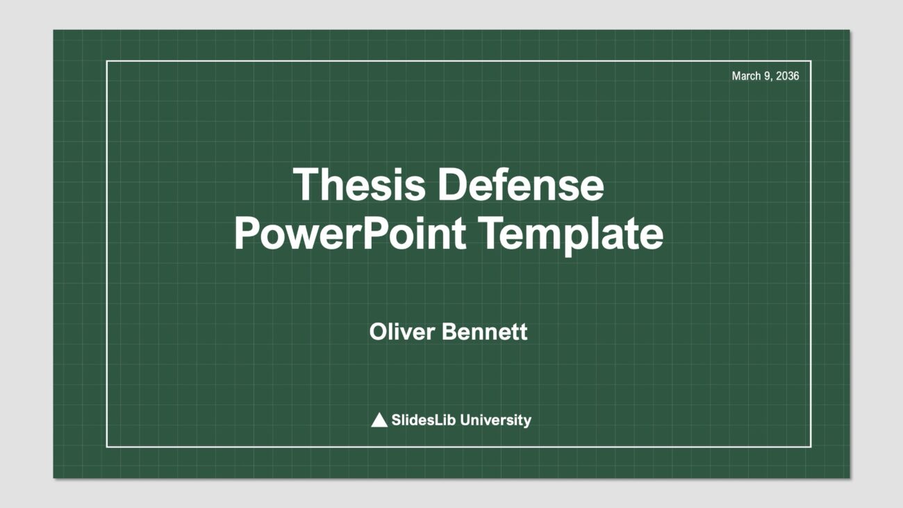 Thesis Defense Free PowerPoint Presentation