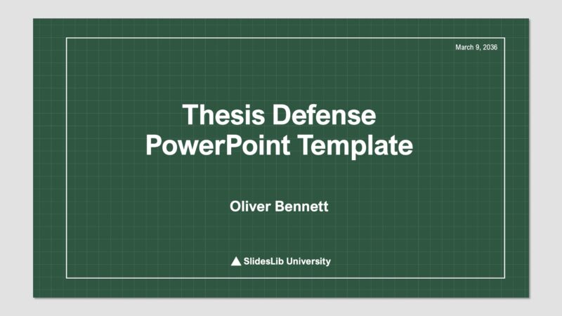 Thesis Defense Free PowerPoint Presentation