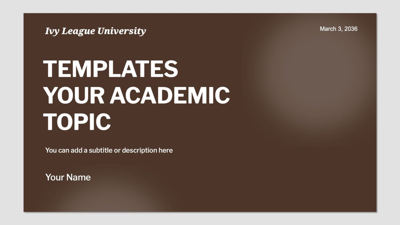 Free University PowerPoint templates and Google Slides download