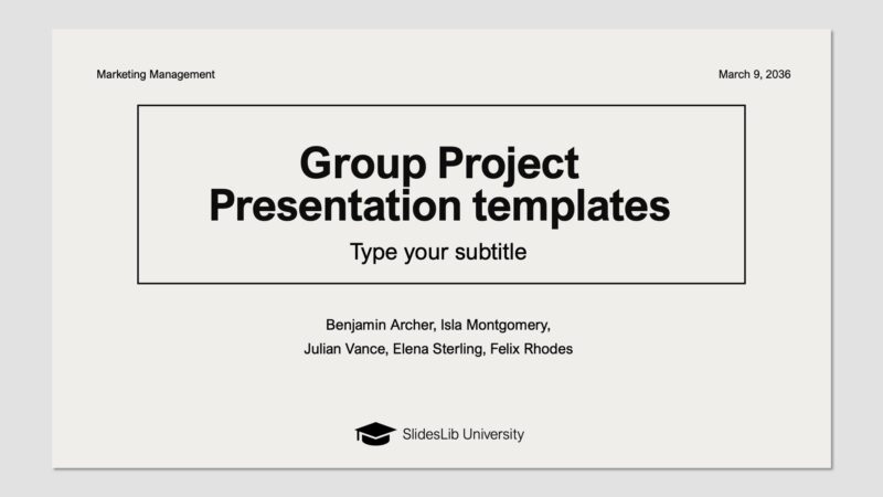 Group Project Free PowerPoint Templates
