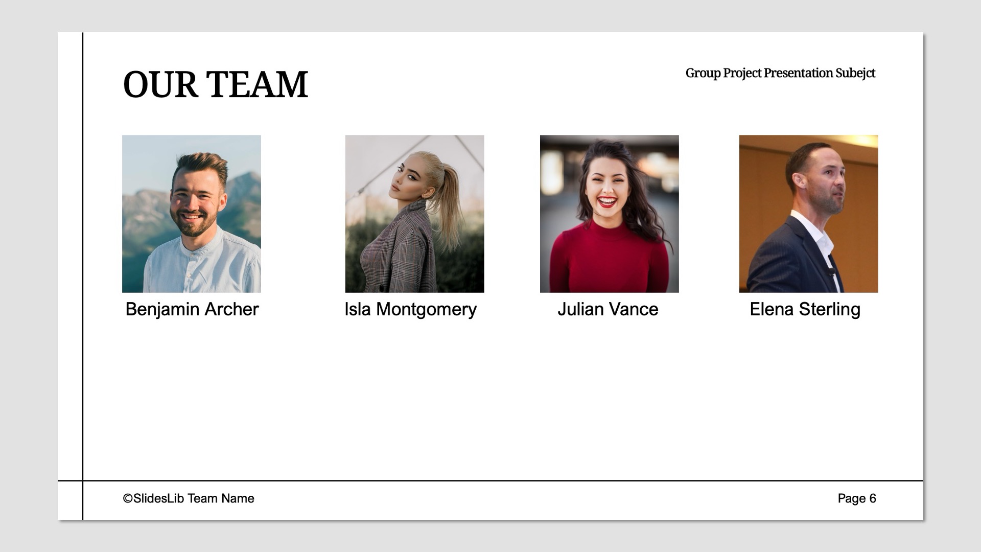 Free Group Project Presentation Templates download