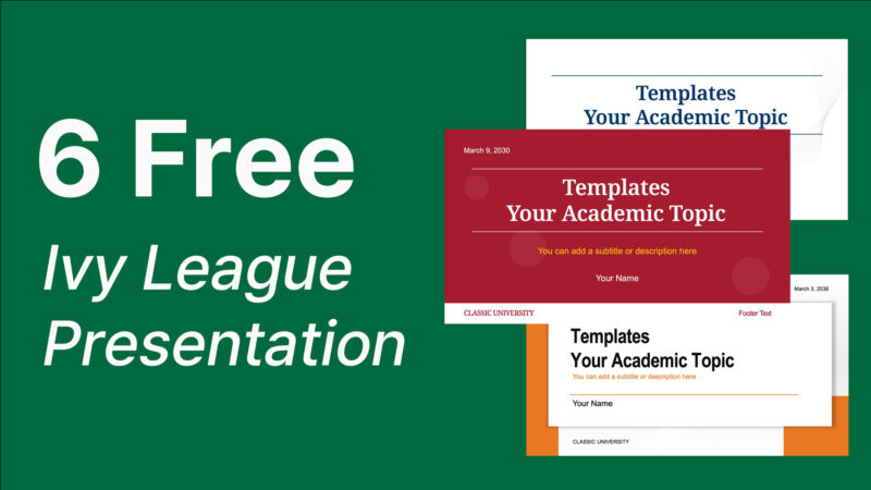 6 Free Ivy League Presentation