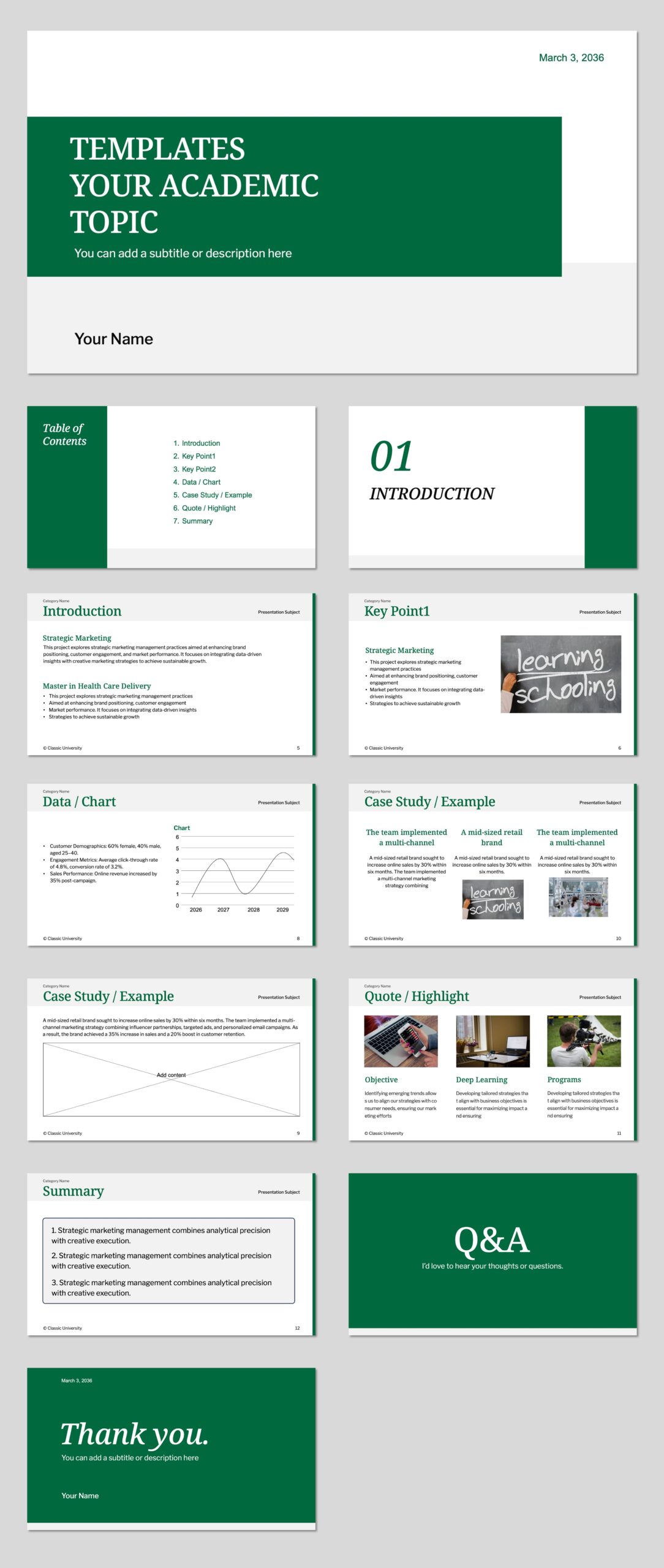 Free University PowerPoint templates and Google Slides download