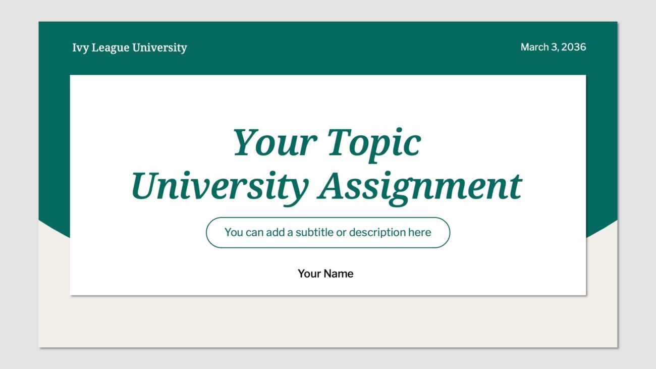 Free University PowerPoint templates and Google Slides download