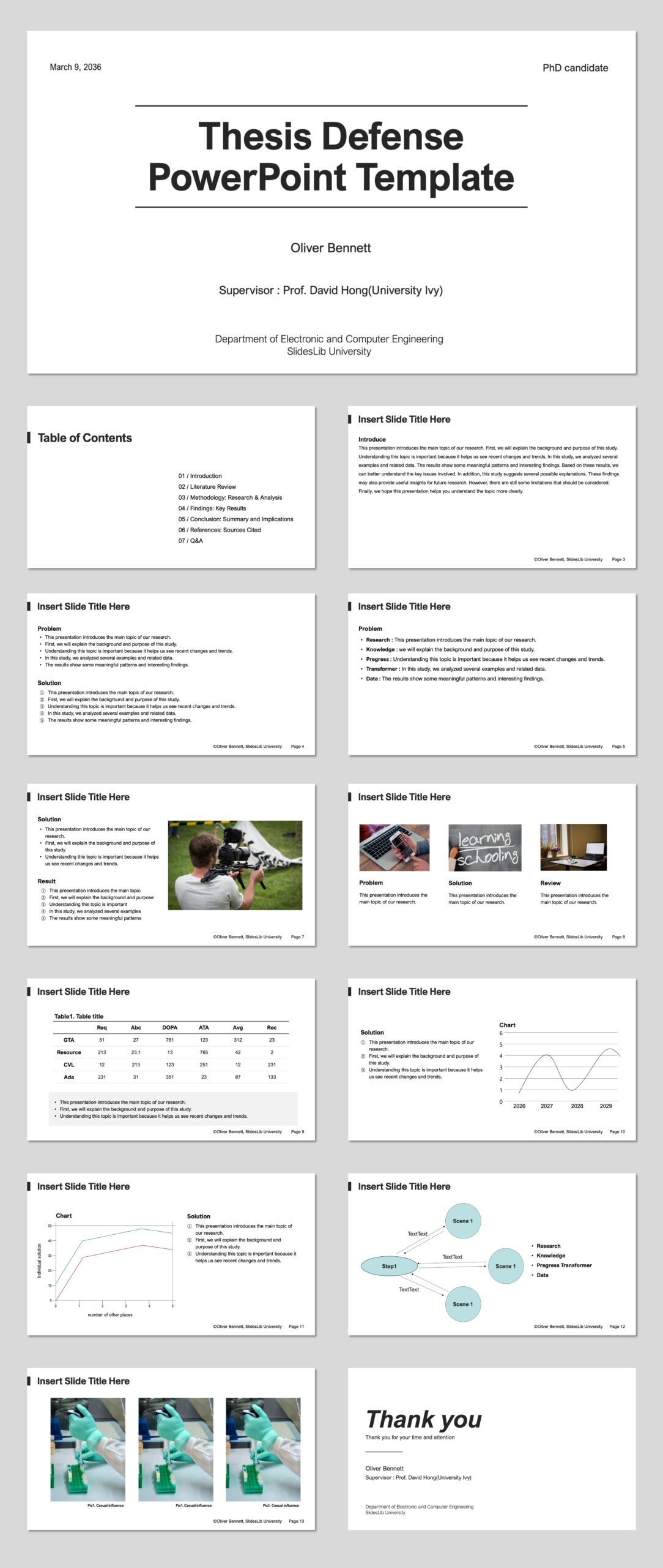Free Basic Design Thesis Defense Presentation