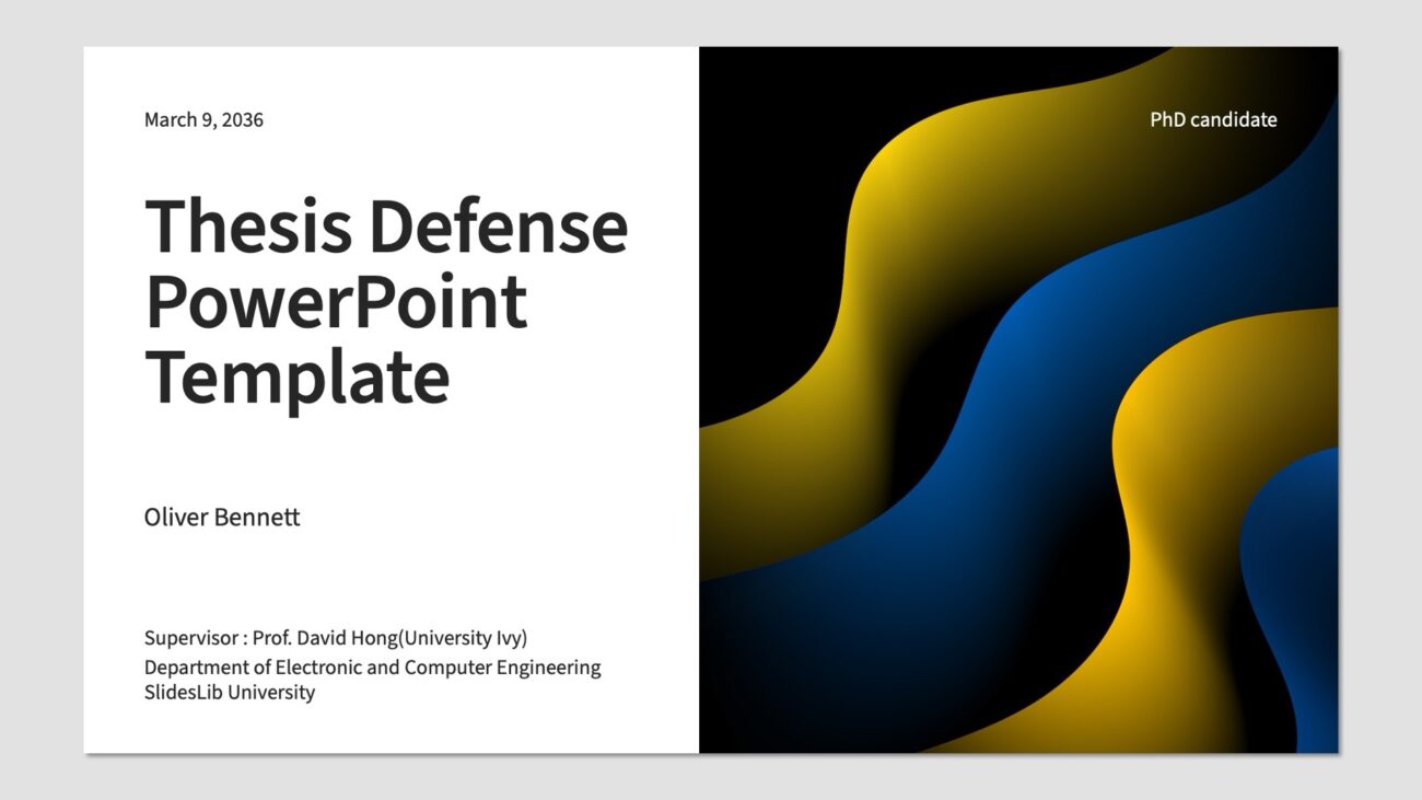 Free Image based Thesis Defense Presentation