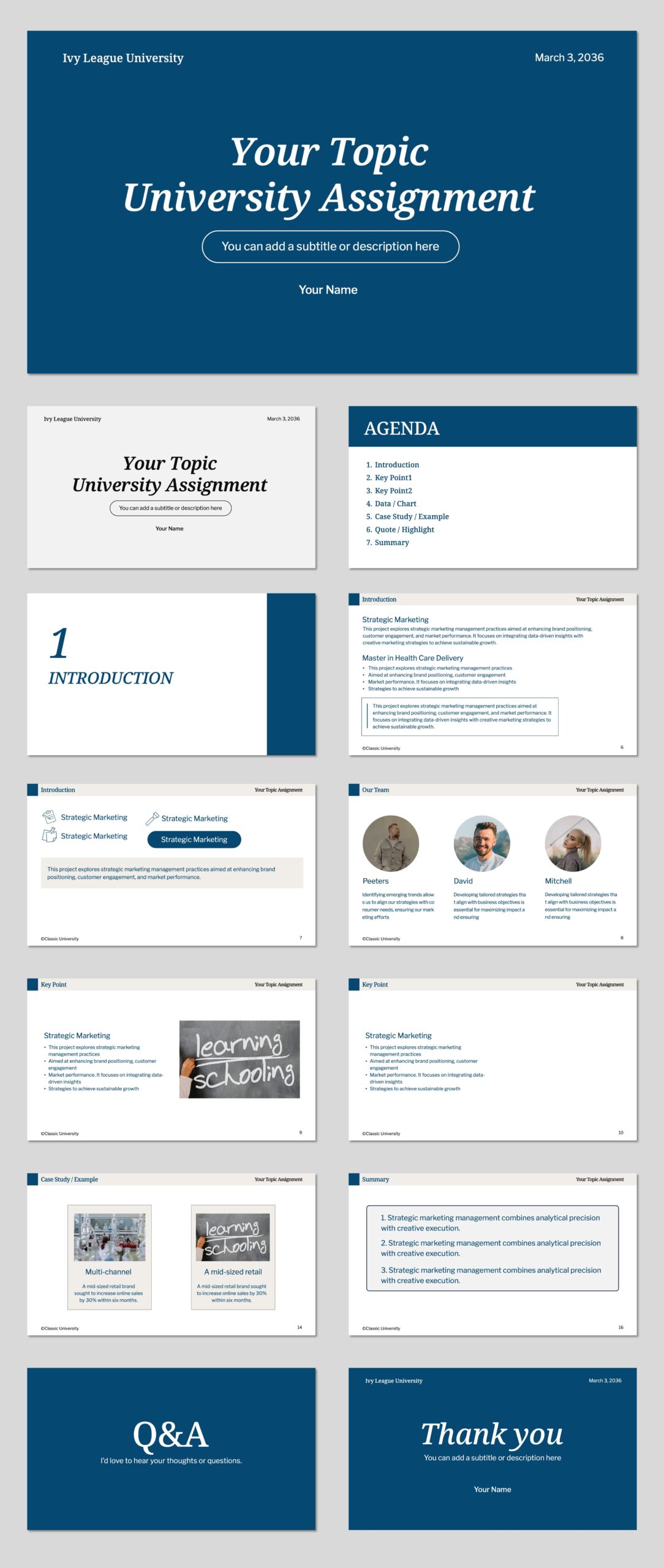 Free University PowerPoint templates and Google Slides download